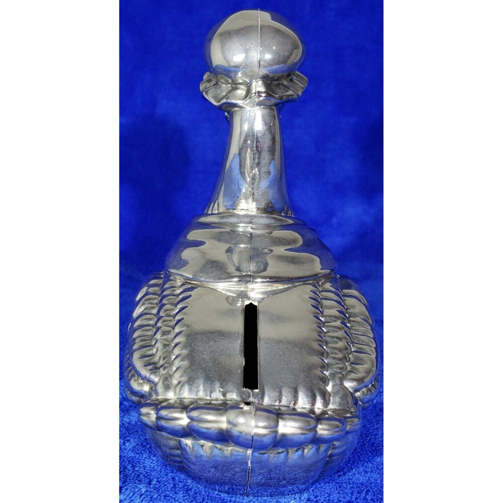 Vintage Godinger Mother Goose Metal Silver Plated Coin Savings Bank - Picture 2 of 12
